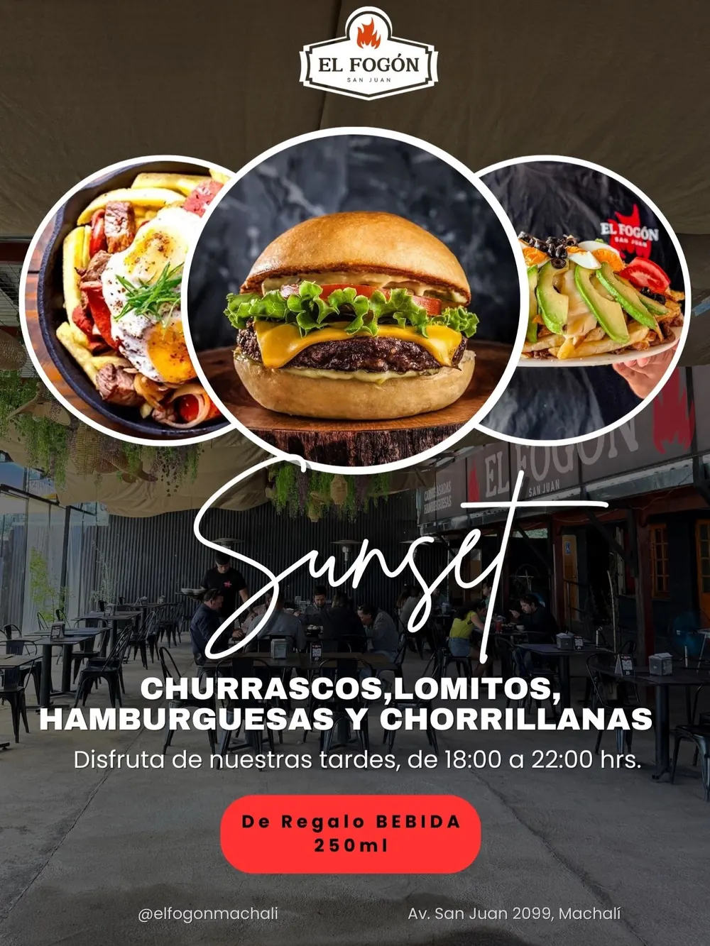 Afiche de Tardes Sunset en El Fogón